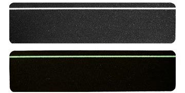 Pkg. of 50 - Glow Stripe Non-Slip STEP TREADS 6" x 24" BLACK