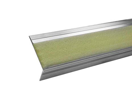 CUSTOM MADE to ORDER** - 2.6" Bold Step Photoluminescent Aluminum Stair Nosing Tread - Extended Lead Time