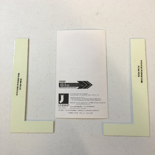 Glo Brite 1” x 3” x 9” Rigid Step Marker GLOW IN THE DARK Emergency Egress with MEA Print