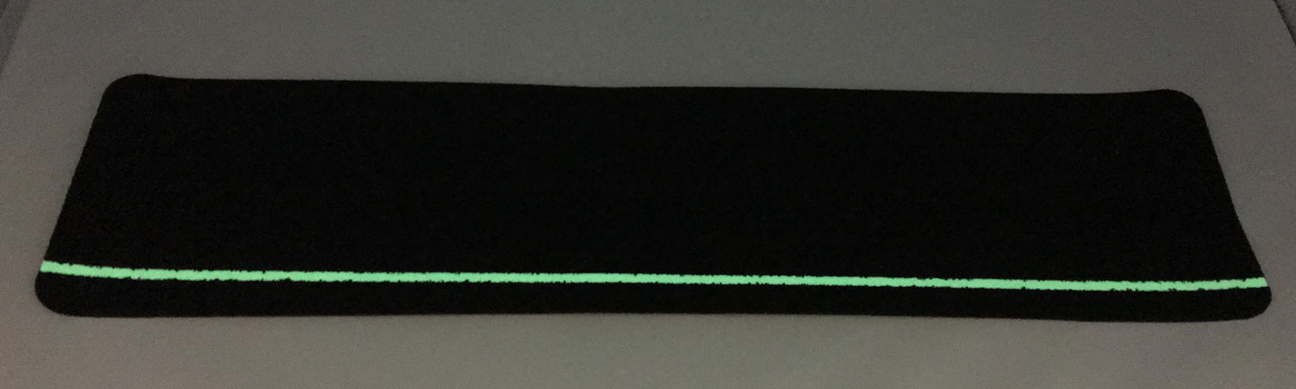 Pkg. of 50 - Glow Stripe Non-Slip STEP TREADS  6" x 24" BLACK